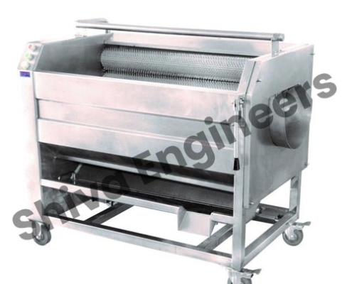 Industrial, stainless steel, Fruit Washer Machine Manufacturers Suppliers Pune Specialized vegetable washing systems for various industries.